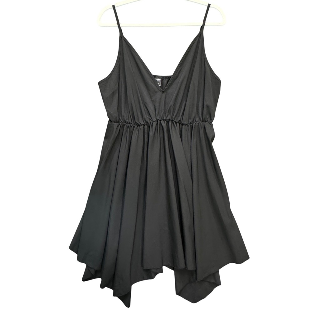 SHEIN Black Spaghetti Strap Mini Dress